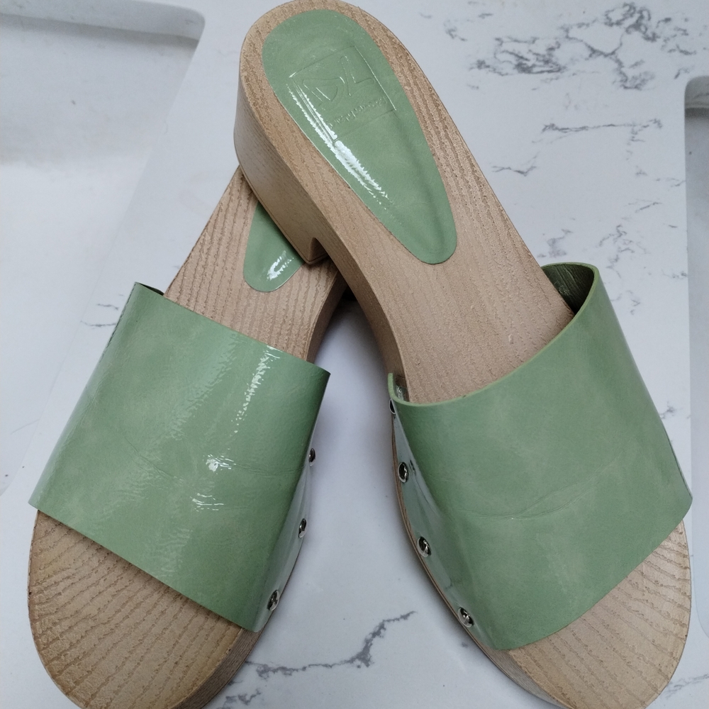 Dirty Laundry Mint Green Slide Sandals
